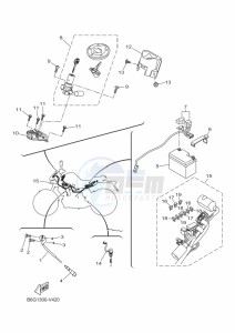 MT-125 MTN125-A (B6G3) drawing ELECTRICAL 1