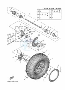 YXE1000EWS YX10ERPSP (B4ML) drawing REAR WHEEL