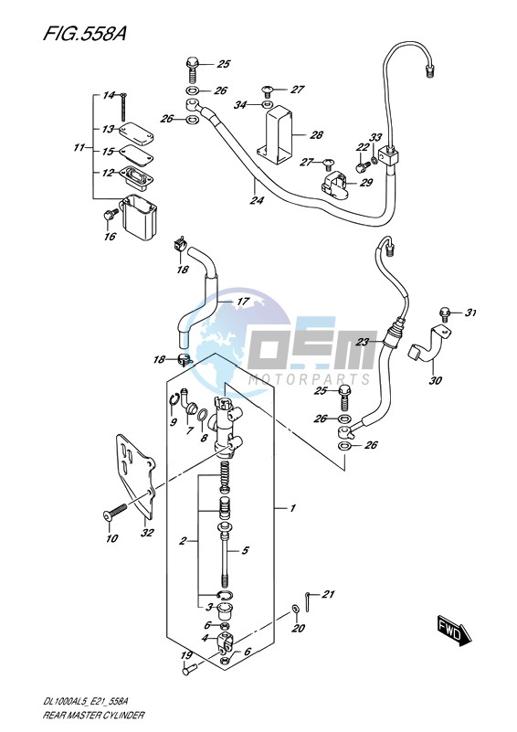 REAR MASTER CYLINDER