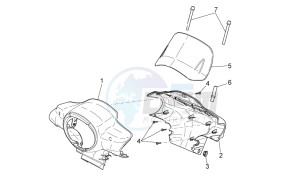 Scarabeo 50 4T 4V drawing Front body I