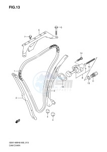 GSX1400 (E2) drawing CAM CHAIN