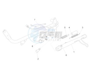 V7 II Special ABS 750 USA-CND drawing Lateral stand