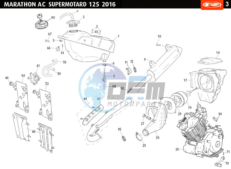 TANK EXHAUST ENGINE COMPLET