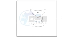 CBR1000RR9 France - (F / MK) drawing TANK PAD