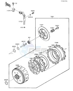 KSF 250 A [MOJAVE 250] (A1-A2) [MOJAVE 250] drawing CLUTCH