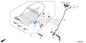 MSX125D MSX125 UK - (E) drawing SEAT