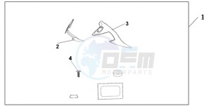 NT700VA Europe Direct - (ED) drawing KNUCKLE DEFLECTOR SET