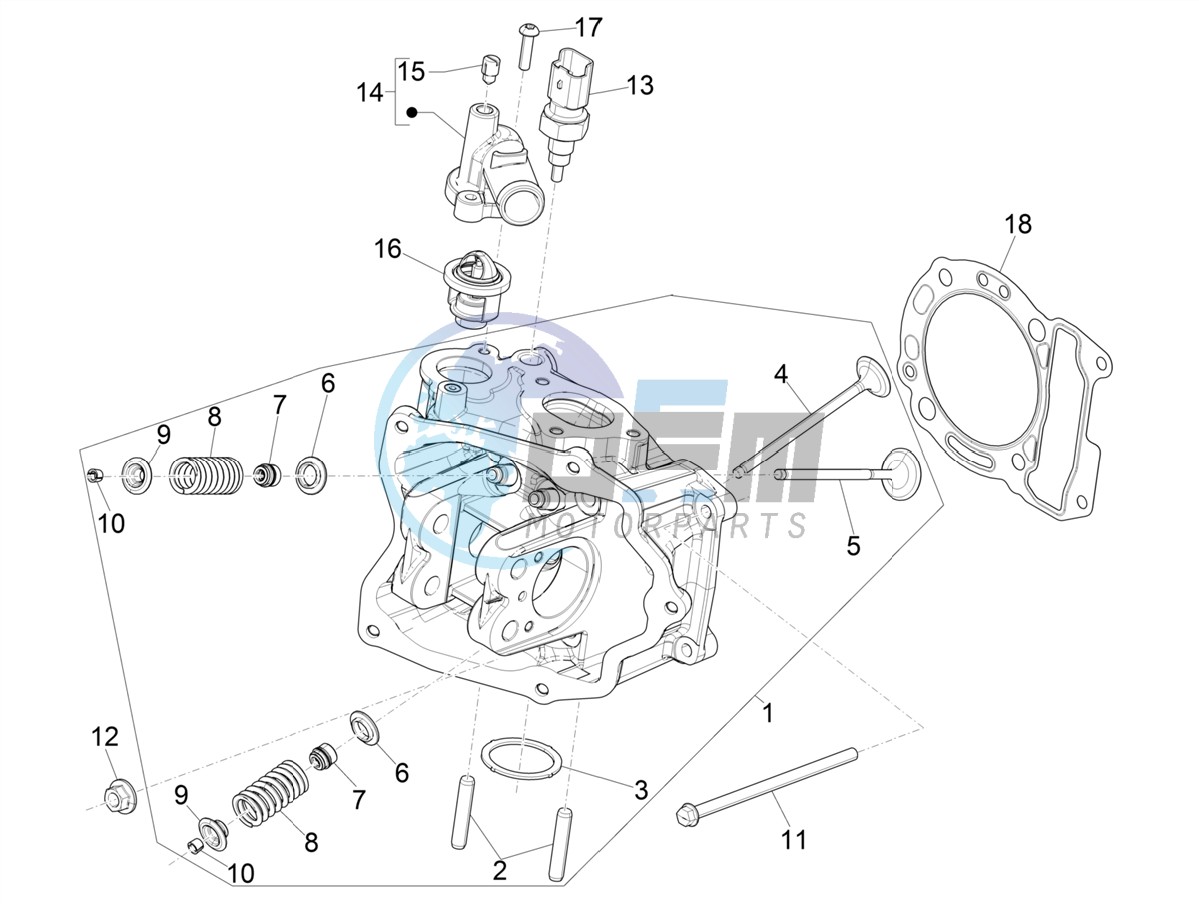 Cylinder head unit - Valve