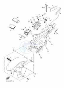 YZF-R1 (BX4D) drawing FENDER