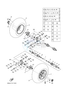 YFM450FWBD YFM45KPAJ KODIAK 450 EPS (BB57) drawing REAR WHEEL