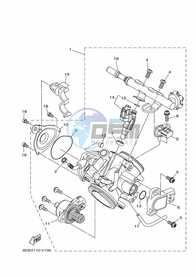 THROTTLE BODY ASSY 1