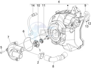 Runner 200 VXR 4t Race drawing Cooler pump