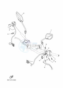 FZN250 (B8H4) drawing HANDLE SWITCH & LEVER