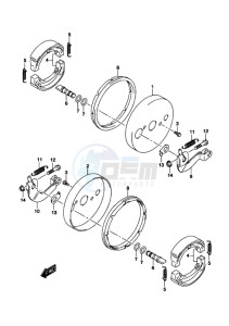 LT-Z90 drawing FRONT WHEEL BRAKE