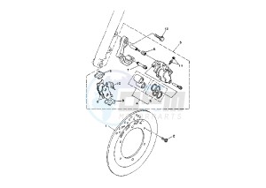 XV VIRAGO 250 drawing FRONT BRAKE CALIPER