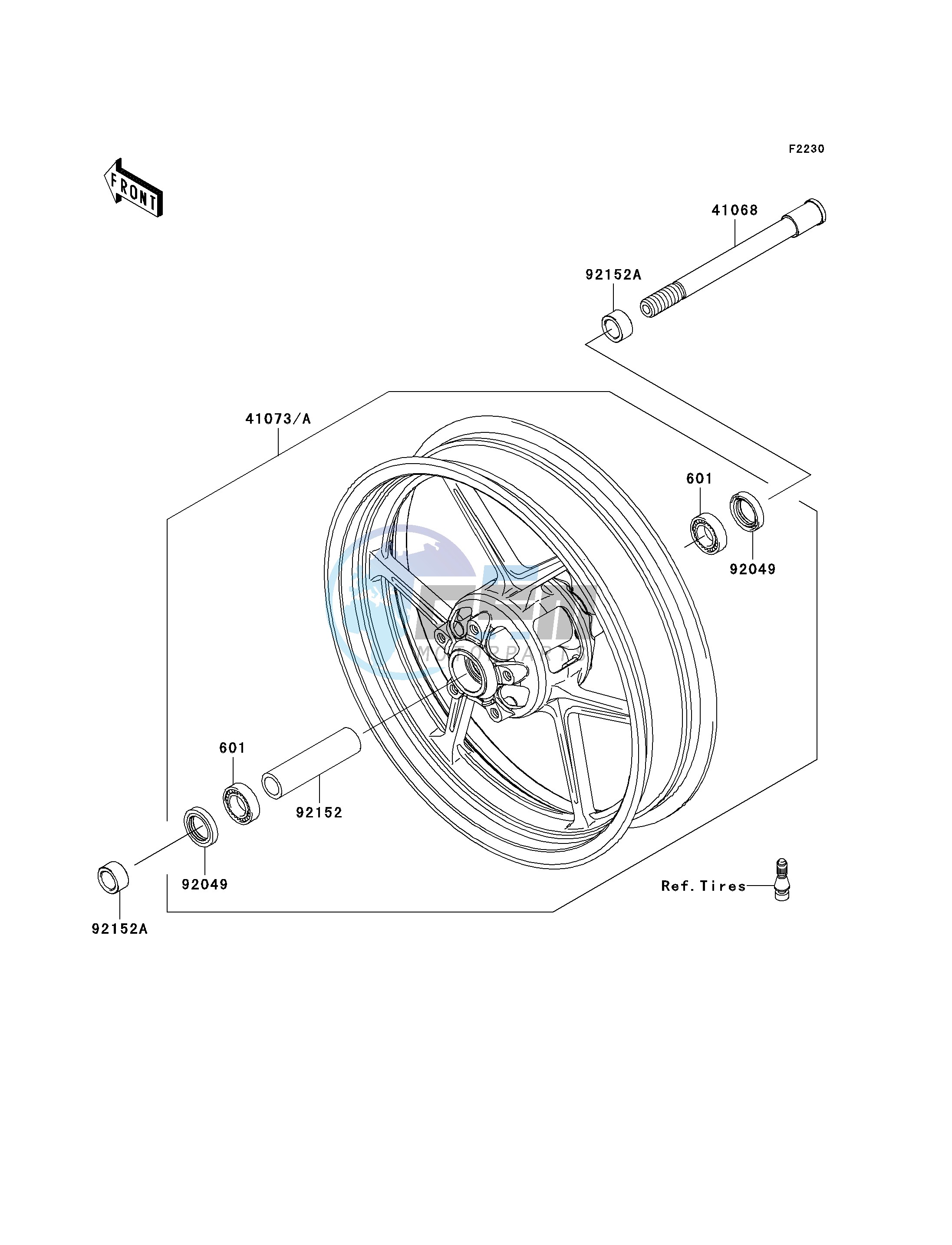 FRONT HUB