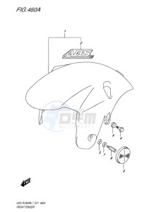 GSX-R1000R EU drawing FRONT FENDER