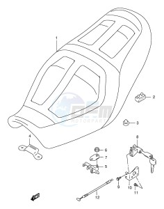 GSX1200 (E4) drawing SEAT (MODEL Y K1)