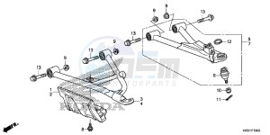 TRX420FA1H TRX420 ED drawing FRONT ARM