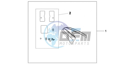 REAR SEAT COWL R-320P