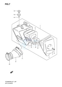 TS185ER (E71) drawing AIR CLEANER