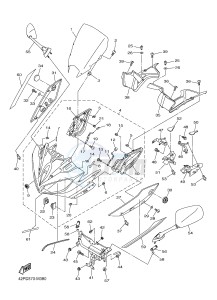 FZ8-S ABS FZ8 FAZER (ABS) 800 (1BD5 1BD7) drawing COWLING