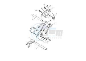 TDM 850 drawing SHIFT CAM-FORK