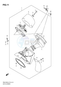 RM-Z450 (E19) drawing AIR CLEANER