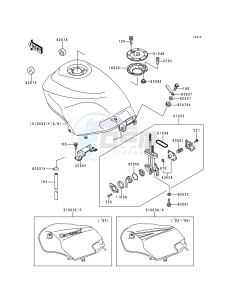 EX 250 F [NINJA 250R] (F6-F9) [NINJA 250R] drawing FUEL TANK