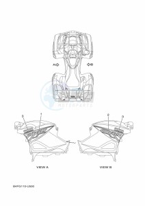 YFM700FWAD GRIZZLY 700 EPS (B4FL) drawing GRAPHICS