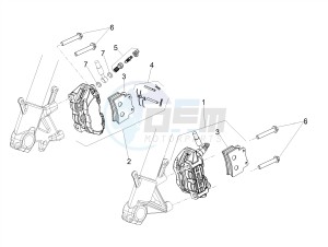 SHIVER 900 ABS (APAC) drawing Front brake caliper