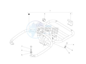 GTS 300 ie USA drawing Rear luggage rack