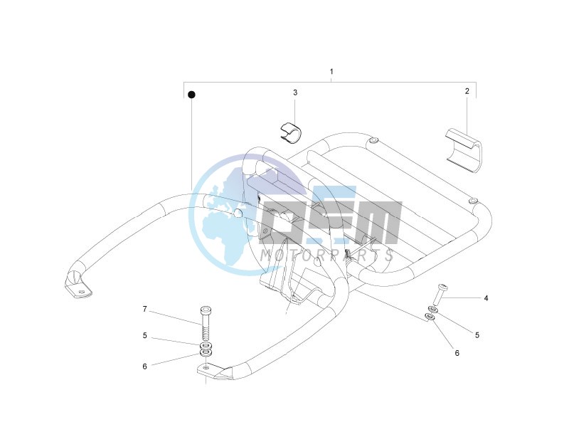 Rear luggage rack