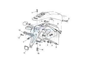 WR F 250 drawing BRACKET, LICENCE EURO KIT