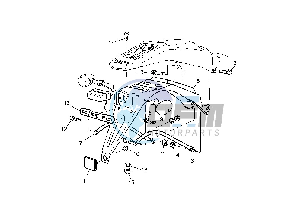 BRACKET, LICENCE EURO KIT