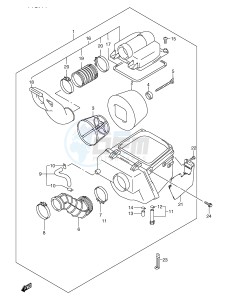 LT-A500F (E24) drawing AIR CLEANER