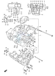 RF600R (E2) drawing CRANKCASE