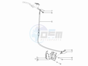 Typhoon 50 2t e3 (CH) Switserland drawing Brakes hose  - Calipers