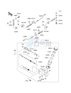 KAF 950 C [MULE 3010 TRANS4X4 DIESEL] (C7F) C7F drawing MASTER CYLINDER