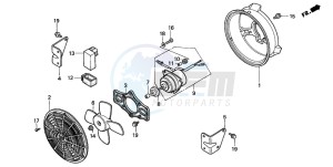 TRX300FW FOURTRAX 300 4X4 drawing COOLING FAN