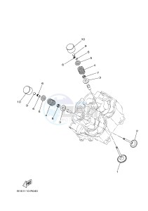 YFM700FWB KODIAK 700 KODIAK 700 HUNTER (B16N) drawing VALVE