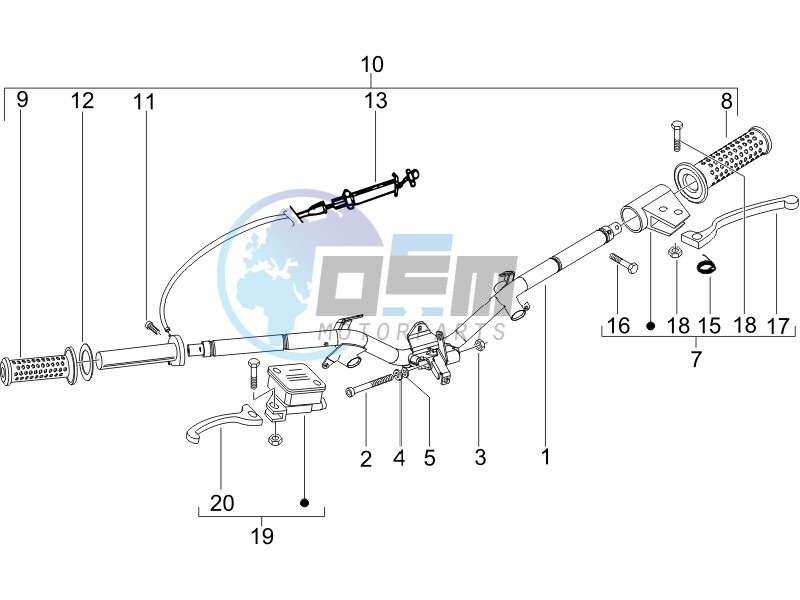 Handlebars - Master cilinder