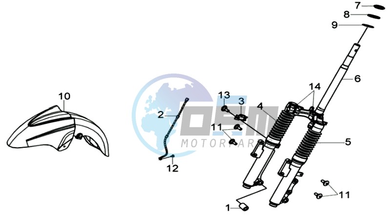 FRONT FORK/ FRONT FENDER