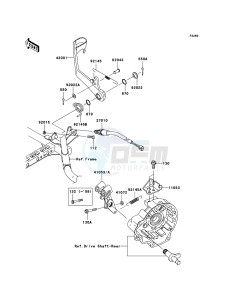 KVF750_4X4 KVF750D9F EU GB drawing Brake Pedal