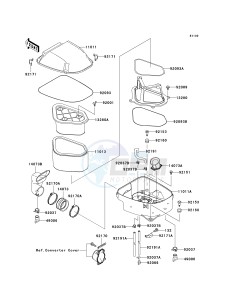 KSV 700 A [KFX 700] (A6F-A9F) A8F drawing AIR CLEANER