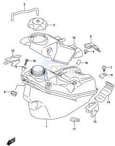 RM-Z450 drawing FUEL TANK