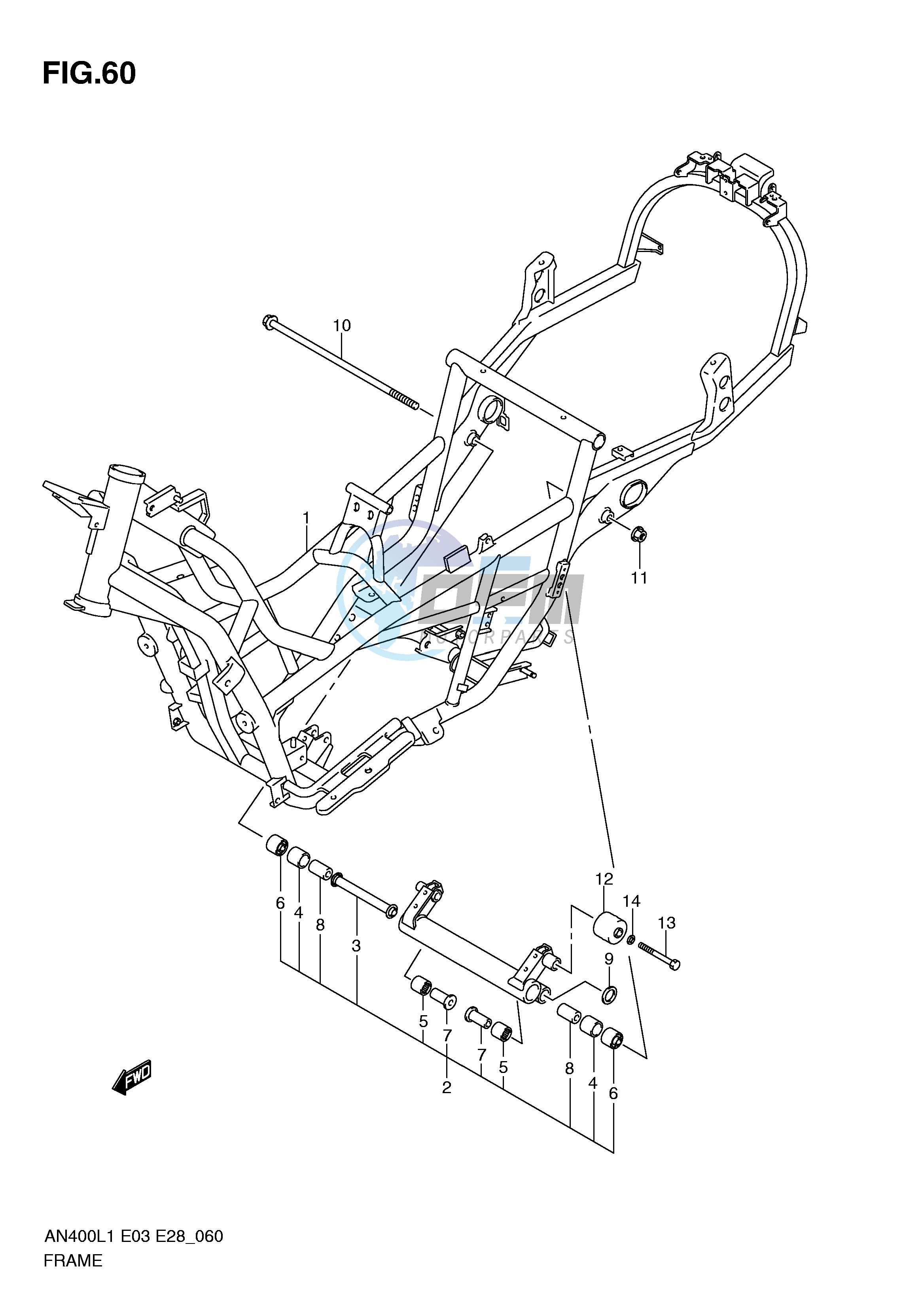 FRAME (AN400ZAL1 E28)