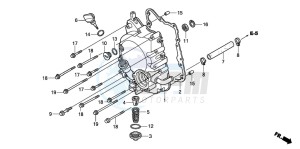 SH125R drawing RIGHT CRANKCASE COVER