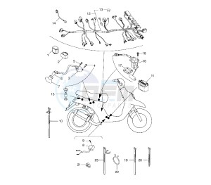 BW'S EASY 50 drawing WIRING HARNESS