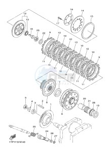 XVS950CU XV950 (2DE2) drawing CLUTCH